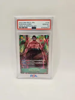 One Piece Wings Of The Captain Zoro Roronoa OP06-118 Alternate Art PSA 10 Jap - Image 1