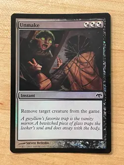 MTG NM Unmake Foil [Eventide] - Image 1