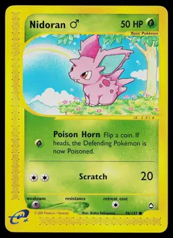 Pokemon Card - Nidoran M Aquapolis 96 Common - Image 1