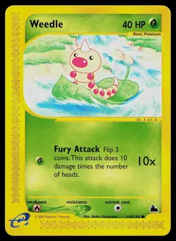 Pokemon Card - Weedle Skyridge 114/144 Common - Image 1