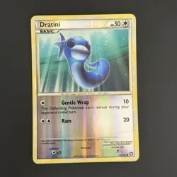 Triumphant Dratini 62/102 HGSS Reverse Holo Common Card 2010 Pokemon TCG LP + - Image 3