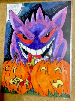 Pokemon Gengar Sketch Card Regular Card Pokemon TCG Standard Ghost Type - Image 1