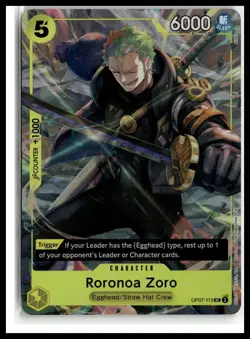 One Piece Promotion Cards #OP07-113 Roronoa Zoro (Illustration Box Vol.3) - Image 1