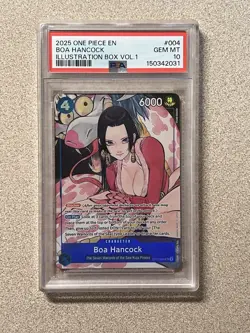 PSA 10 Bandai One Piece Card Game Boa Hancock Illustration Box Vol.1 - Image 1