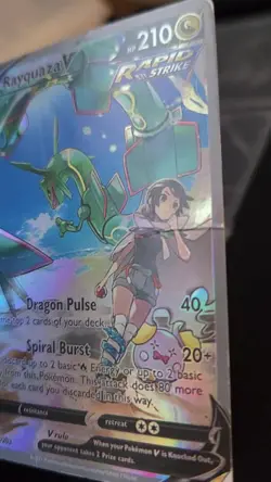 Pokemon TCG Rayquaza v Alternate Art Evolving Skies Card 194/203 Mint Condition - Image 2