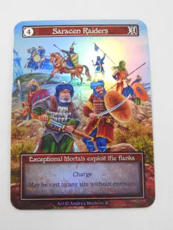 Saracen Raiders Foil Exceptional Sorcery Arthurian Legends AL TCG Trading Card - Image 1