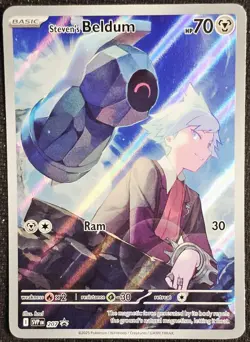 Steven’s Beldum SVP 207 Black Star Promo Holo Pokemon Card NM TCG - Image 1