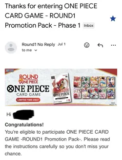 Round 1 One Piece Card Game Promotional Pack - English ALL 10 packs IN HAND ✅ - Image 3