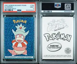 Slowking Pokemon Card Sticker Holo Dunkin Boomer Bubble Gum Nintendo PSA 9 POP 2 - Image 3