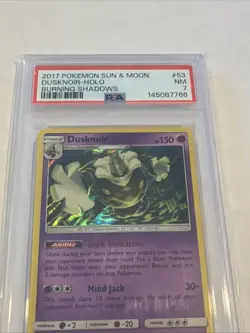 Holo Foil Dusknoir # 53/147 Burning Shadows Set Pokemon Trading Cards PSA 7 - Image 1