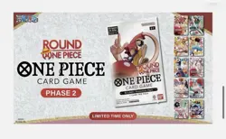 One Piece x Round 1 Promo Pack 1 Card Sealed One Piece TCG. English. In Hand - Image 1