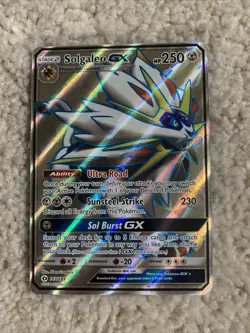 Solgaleo GX 143/149 ultra rare full art SUN & MOON pokemon card pack fresh - Image 1