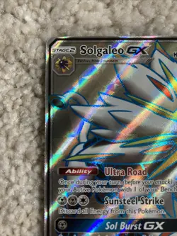 Solgaleo GX 143/149 ultra rare full art SUN & MOON pokemon card pack fresh - Image 2