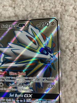 Solgaleo GX 143/149 ultra rare full art SUN & MOON pokemon card pack fresh - Image 3