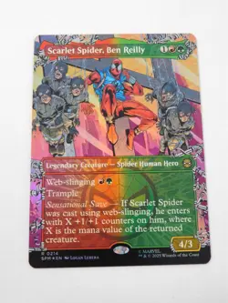 Scarlet Spider Ben Reilly Foil Borderless 0214 Spider-Man Magic Gathering Rare - Image 1