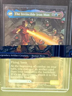 MTG New Open Tony Stark (Borderless) (0350) MTG MSH Marvel Super Heroes Foil NM - Image 2