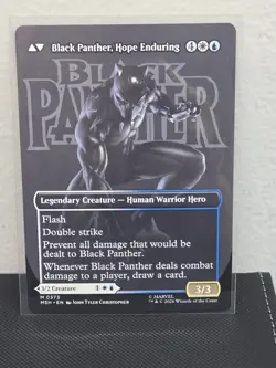 MTG, MSH King T'Challa (Borderless) #373 Marvel Super Heroes Regular NON FOIL - Image 2