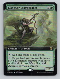 Llanowar Loamspeaker P Foil Buy-A-Box Promos 428 NM - Image 1