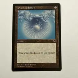 Pearl Medallion - Magic the Gathering MtG - Tempest - LP/MP - Image 1