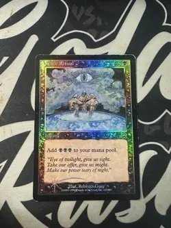 MTG 1999 Dark Ritual Foil Mercadian Masques #129/350 Moderately Played - Image 1