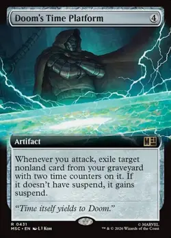 Doom's Time Platform - Extended Art MSC NM MTG - Image 1