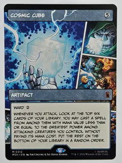 MTG Marvel Super Heroes MSH 312 Cosmic Cube (Borderless) Mythic - Image 1
