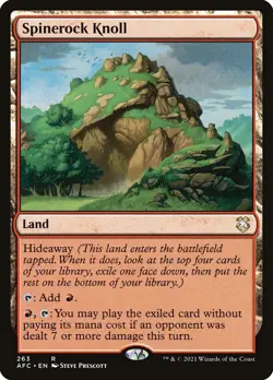 Spinerock Knoll 263 Forgotten Realms Commander Magic: The Gathering Regular R NM - Image 1