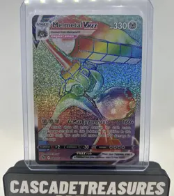 Pokemon Melmetal VMAX 080/078 Rainbow Secret Rare Pokemon GO NM - Image 1