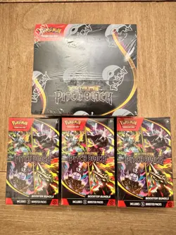 Pokemon TCG Mega Evolution Pitch Black Booster Box + Bundle x 3 lot NEW Sealed - Image 1