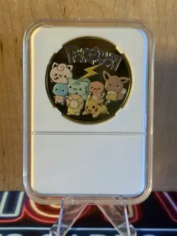 1999 Burger King Pokemon 23K Gold Plated Pikachu Custom Extended Art Slab Case - Image 3