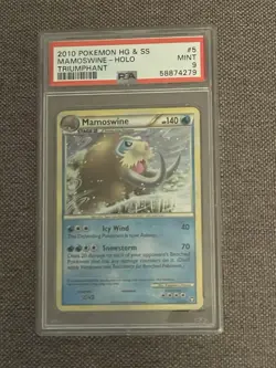 2010 Pokemon Heartgold And Soulsilver Mamoswine PSA 9 - Image 1