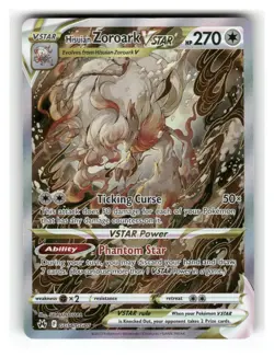 Hisuian Zoroark VSTAR GG56/GG70 Holo Crown Zenith Galarian Gallery Pokemon NM - Image 1