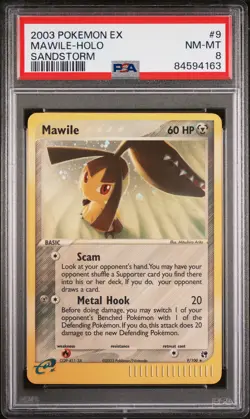 PSA 8 Mawile Holo Sandstorm #9 2003 Pokemon Ex Sandstorm 84594163 - Image 1