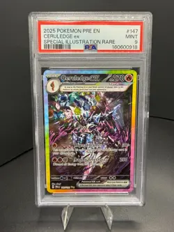 2025 Pokemon Prismatic Evolutions Ceruledge Ex SIR 147/131 PSA 9 Mint - Image 1