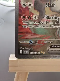 Pokemon TCG Reshiram ex 166/086 Sv: White Flare SIR Full Art Holo EN - Image 5