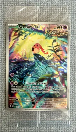 Pokemon Sealed Scream Tail 65 Scarlet Violet Black Star Promo Full Art Rare New - Image 1