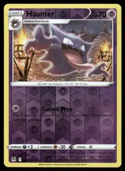 Haunter 065/196 Uncommon Lost Origin Pokemon Reverse Holo Near Mint - Image 1