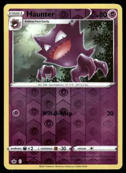 Haunter 056/198 Uncommon Chilling Reign Pokemon Reverse Holo Near Mint - Image 1
