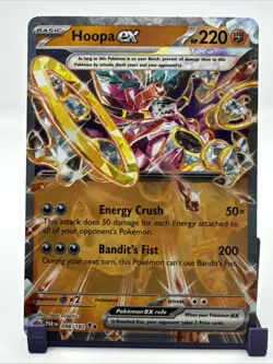 TCG Pokemon Hoopa EX 098/182 SV04: Paradox Rift Double Rare NM - Image 1