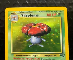 Vileplume 15/64 Fossil Unlimited Holo Rare Pokemon TCG - Image 2