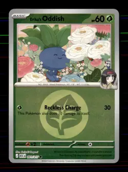 Erika's Oddish (Energy Symbol 001/217 Ascended Heroes Pokemon Reverse Holo NM - Image 1