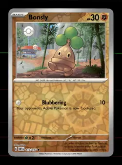 Bonsly 110/197 Common Obsidian Flames Pokemon Reverse Holo Near Mint - Image 1