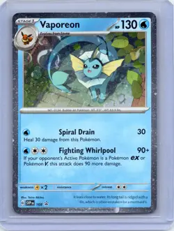 Vaporeon (Cosmos Holo) 168 Holo Promo Scarlet & Violet Promo Pokemon Holo NM - Image 1