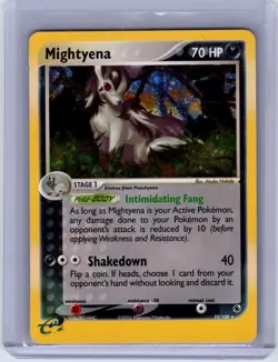 Mightyena 10/109 Holo Rare Ruby & Sapphire Pokemon Lightly Played - Image 1
