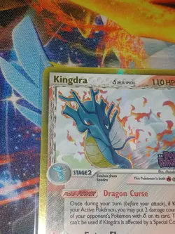 Pokemon TCG 2006 EX Holon Phantoms Kingdra Reverse Holo Rare Stamped 10/110 - Image 2