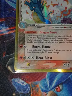 Pokemon TCG 2006 EX Holon Phantoms Kingdra Reverse Holo Rare Stamped 10/110 - Image 4