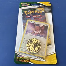 Pokemon Evolving Skies Booster Pack 1 Pack Blister Eevee Promo English 2021 - Image 1