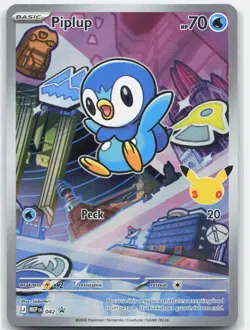 Piplup 042 Holo Promo ME: Mega Evolution Promo Pokemon Near Mint - Image 1