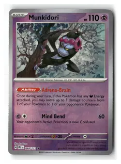 Munkidori 044/131 POKEBALL HOLO Rare Prismatic Evolutions Pokemon Near Mint - Image 1