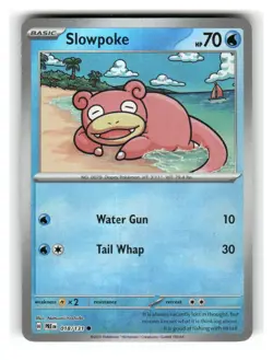 Slowpoke 018/131 POKEBALL HOLO Common Prismatic Evolutions Pokemon Near Mint - Image 1